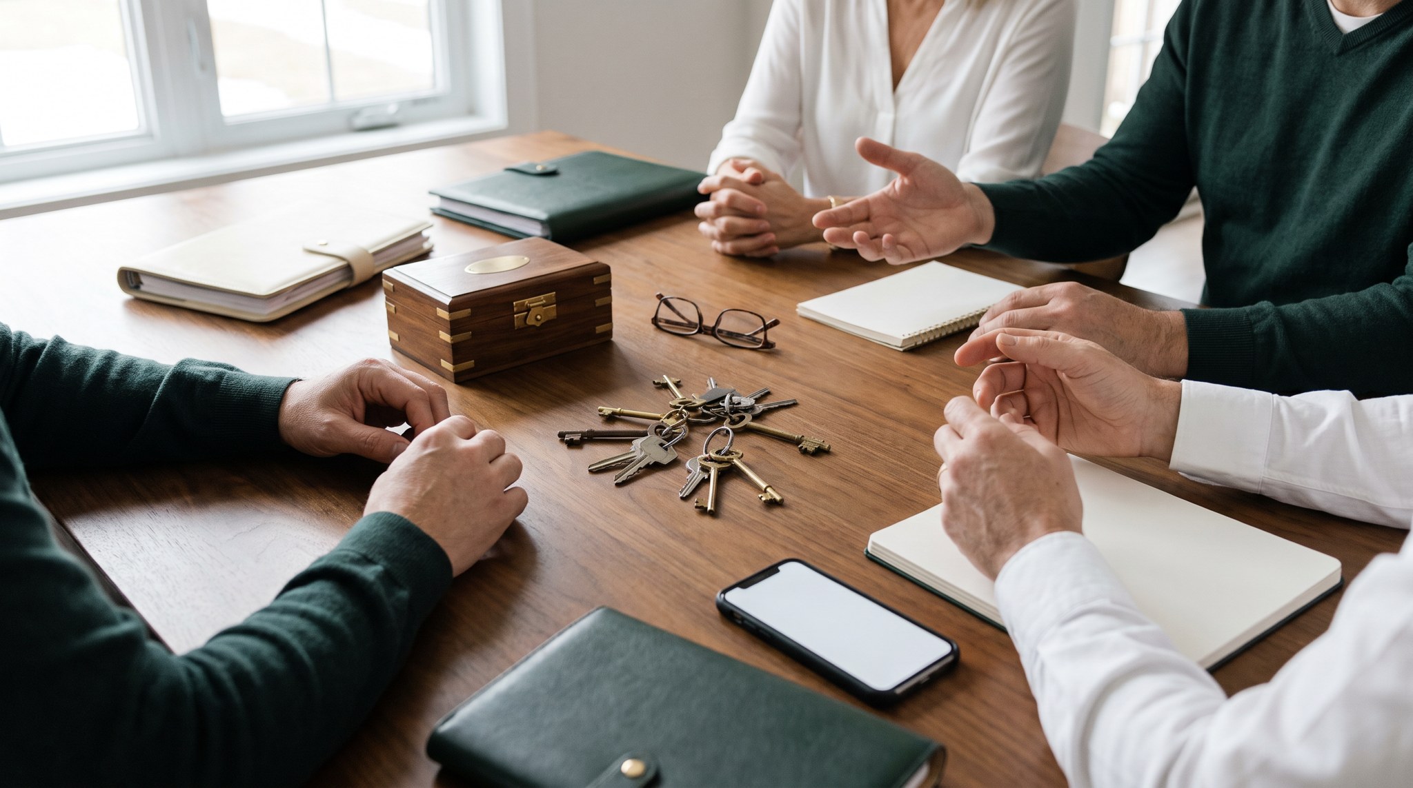 Organização de bens e provas para inventário com conflito entre herdeiros