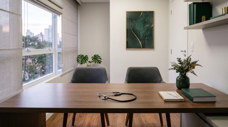 Sala de atendimento para análise de cirurgia bariátrica negada pelo plano de saúde