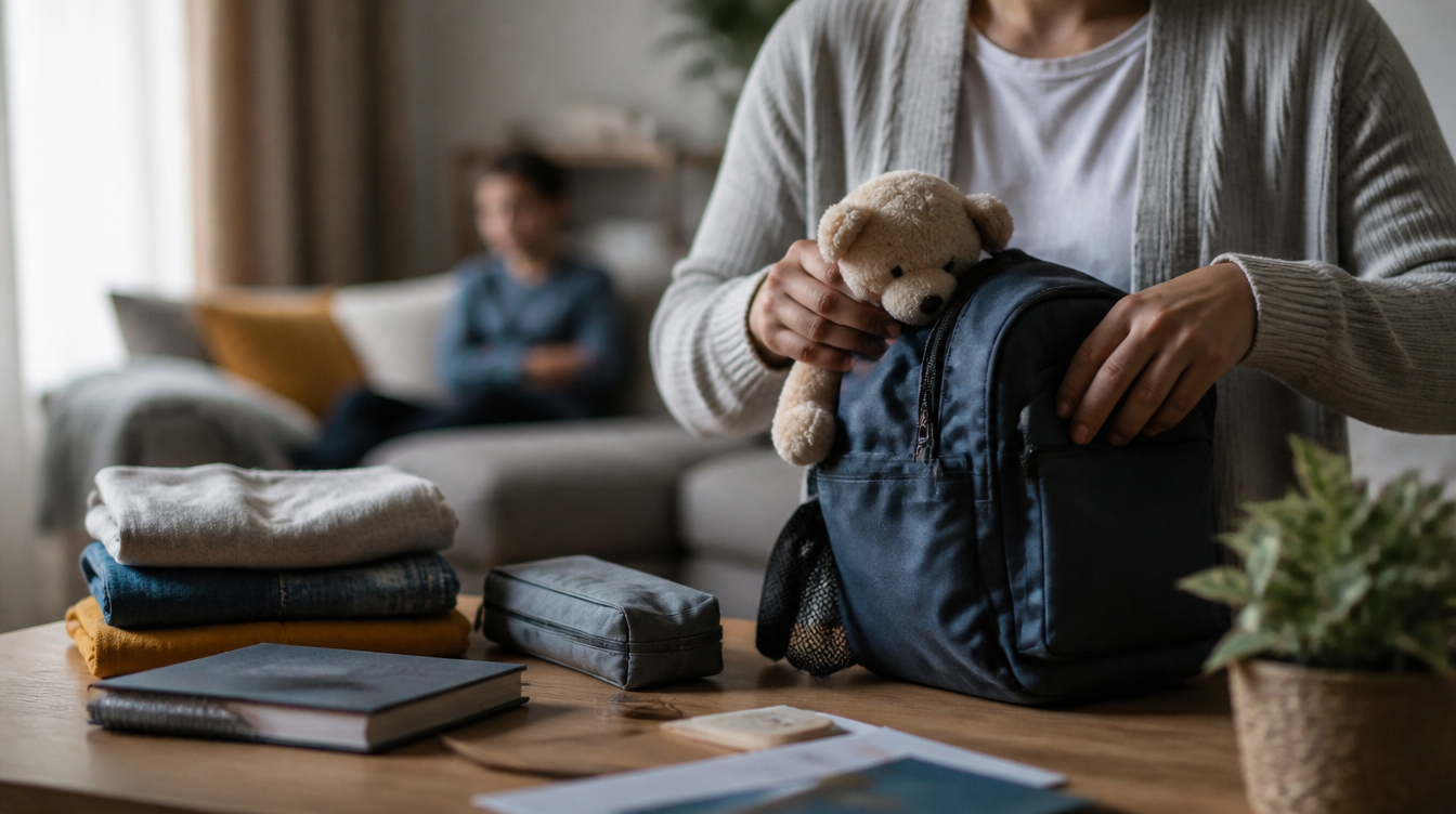 Organização da rotina da criança antes de ação de guarda de filhos