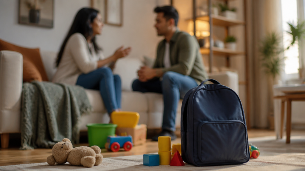 Plano de convivência modelo em rotina familiar de guarda de filhos